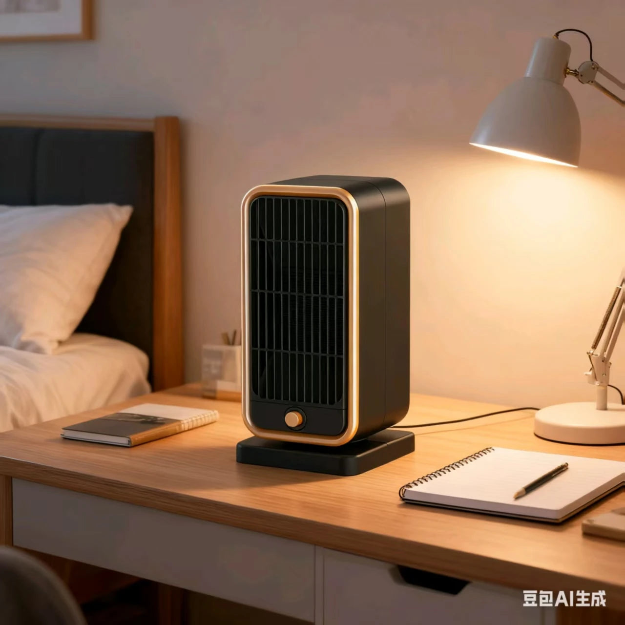 Ultra-Quiet Ceramic Heater, Adjustable Temperature Control, 3 Heating Modes and 6 Styles, Portable Home Office Heater, with Overheat/Tilt Protection, Suitable for Living Room, Bedroom, Rv, Office